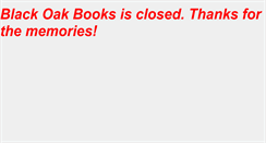 Desktop Screenshot of blackoakbooks.com