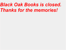 Tablet Screenshot of blackoakbooks.com